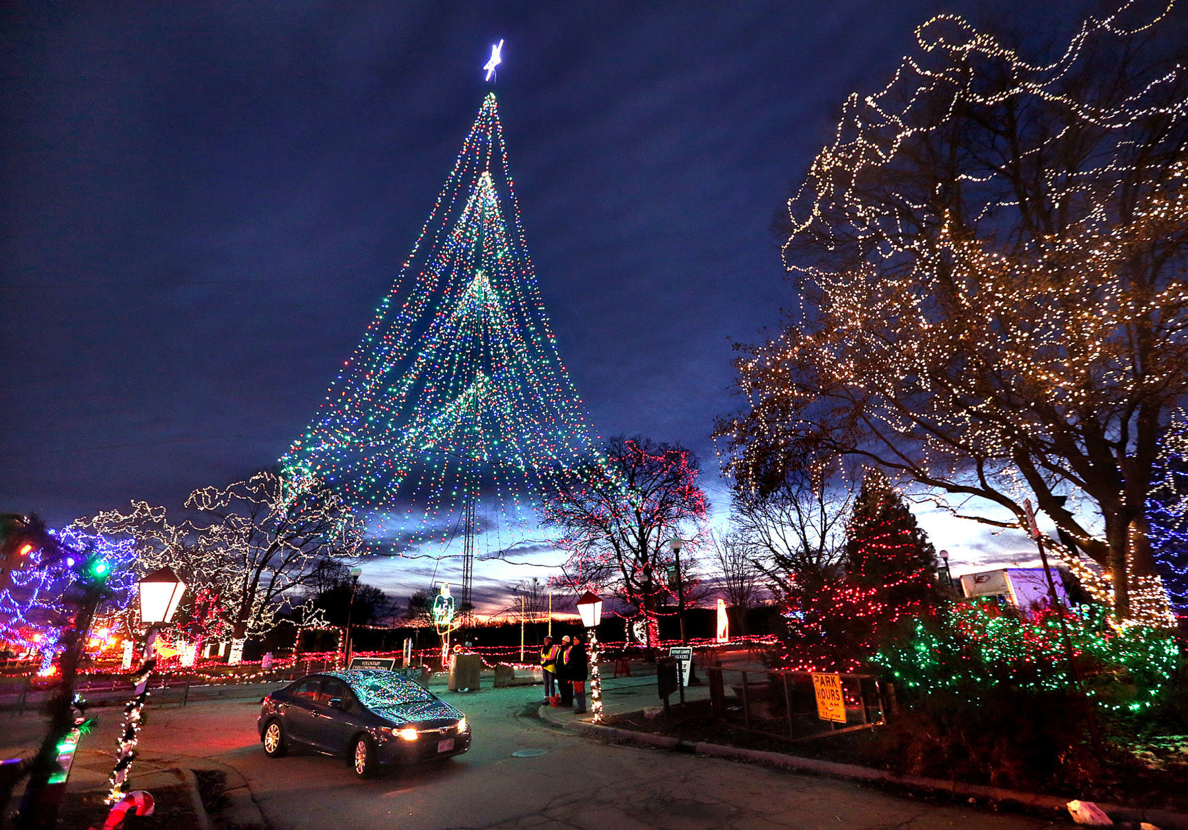2019 Rotary Lights display in Riverside Park